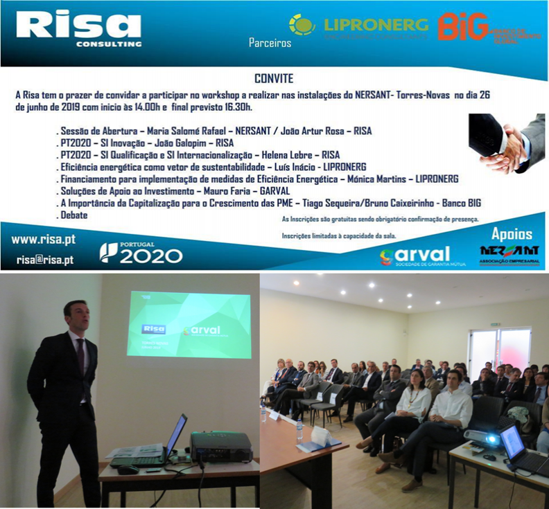 WorkShop Risa – Soluções de Apoio ao Investimento WorkShop Risa – Soluções de Apoio ao Investimento